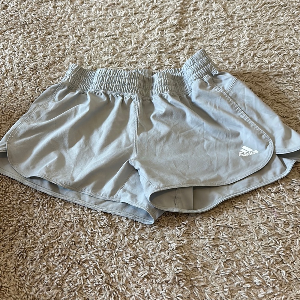 Light grey adidas shorts